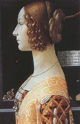 Sandro Botticelli Domenico Ghirlandaio,Portrait of Giovanna Tornabuoni (mk36) Spain oil painting art